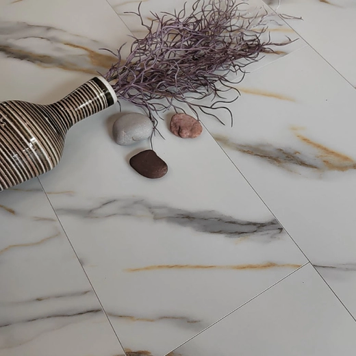 Мрамор Бело-золотой